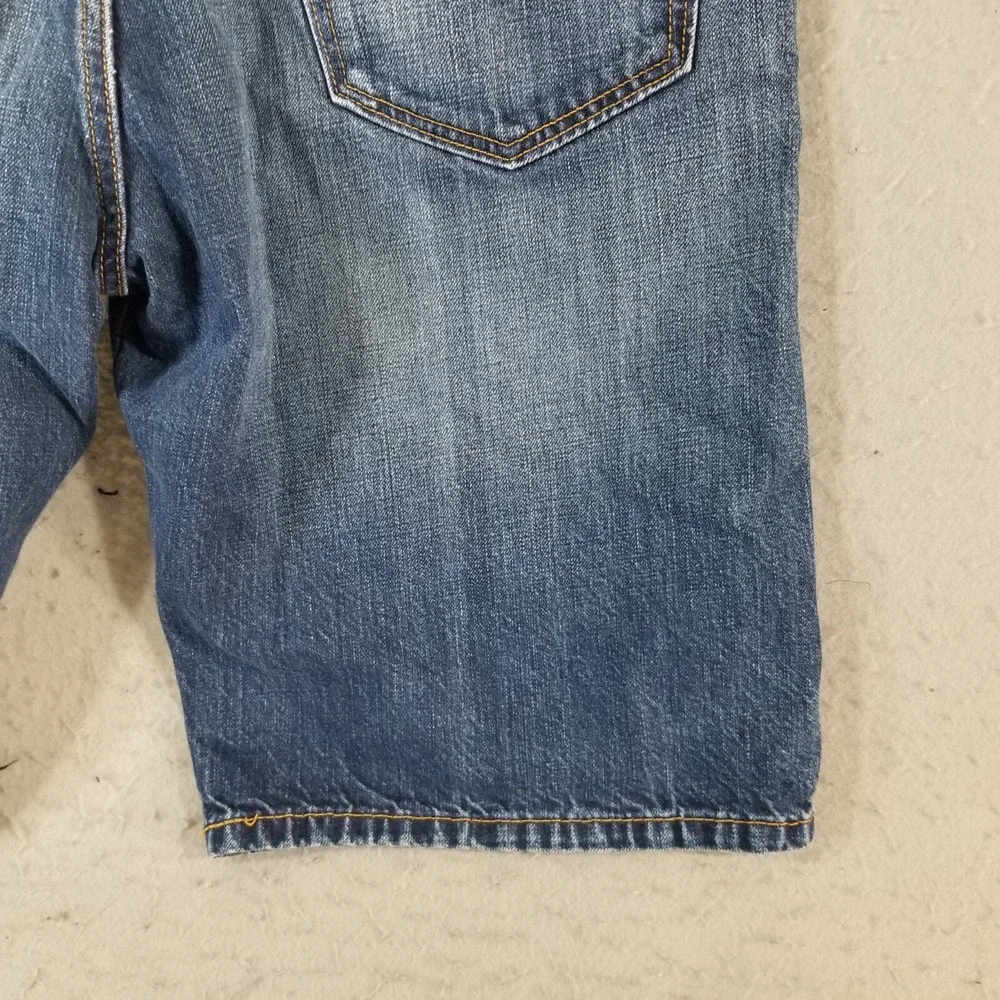 Levi's 569 shorts men's 33x12 relaxed fit blue denim‎ retro